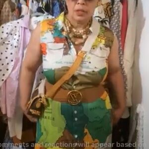 Map Maxi Button Front Dress Sz S, M, L & XL